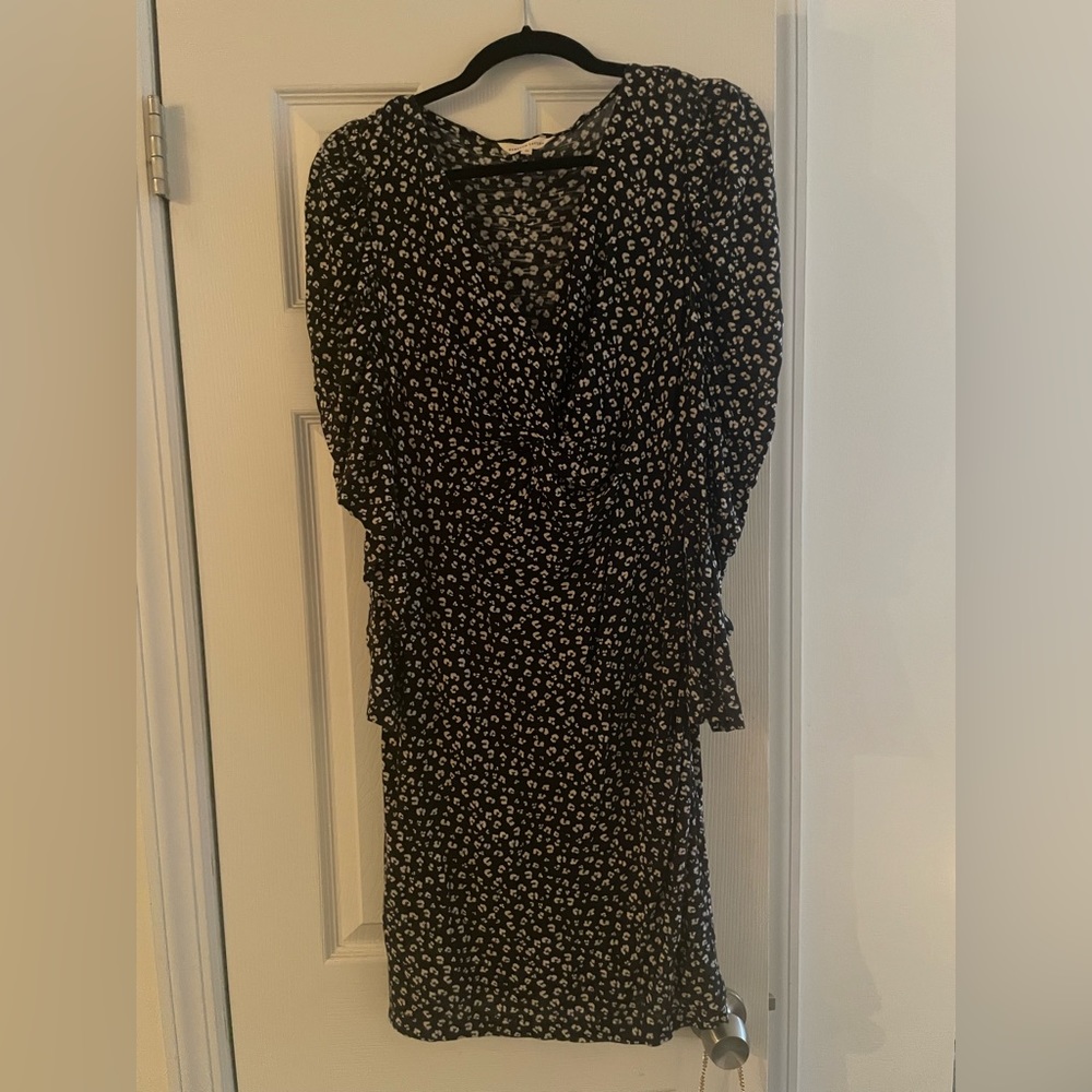 Rebecca Taylor Dress Black/Dark Blue